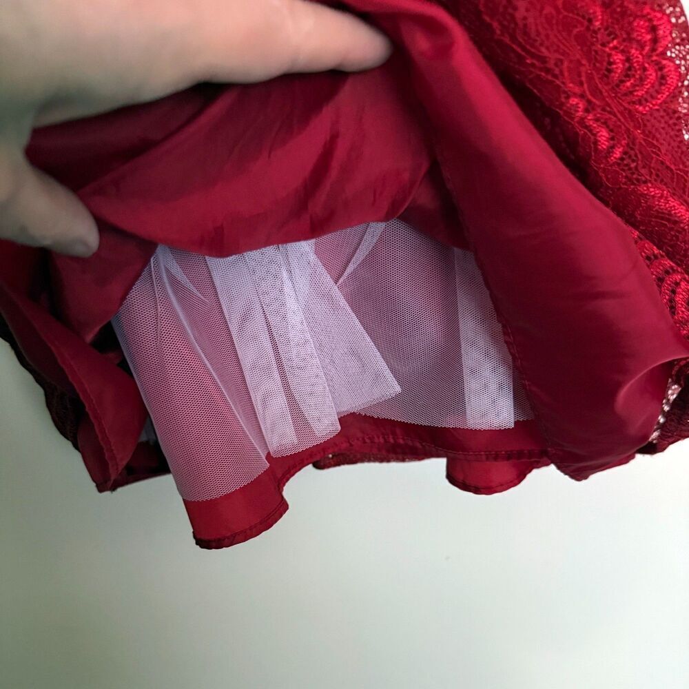Wonder Nation Red Lace Dress Size 3T - Picture 8 of 8